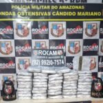 Polícia apreende drogas em porto do AM; traficantes fogem pelo rio