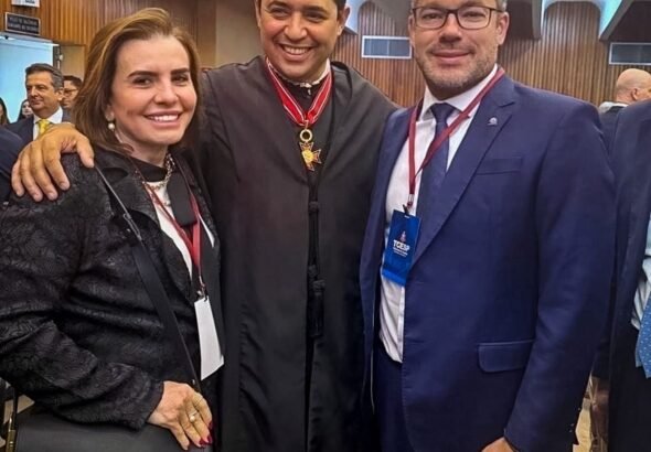 Presidente e corregedor do TCE-AM participam da posse do novo conselheiro do TCE de São Paulo